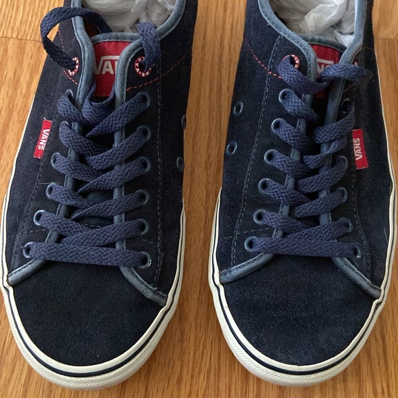 Vans Suede/Leather Navy Blue Sneakers - Picture 3 of 12